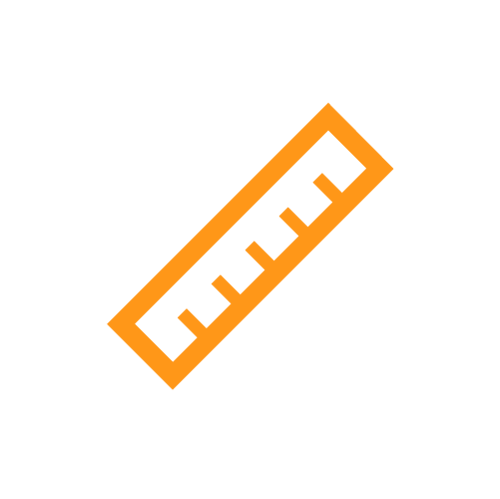 Orange ruler icon